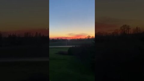 Gradient skies in the evening