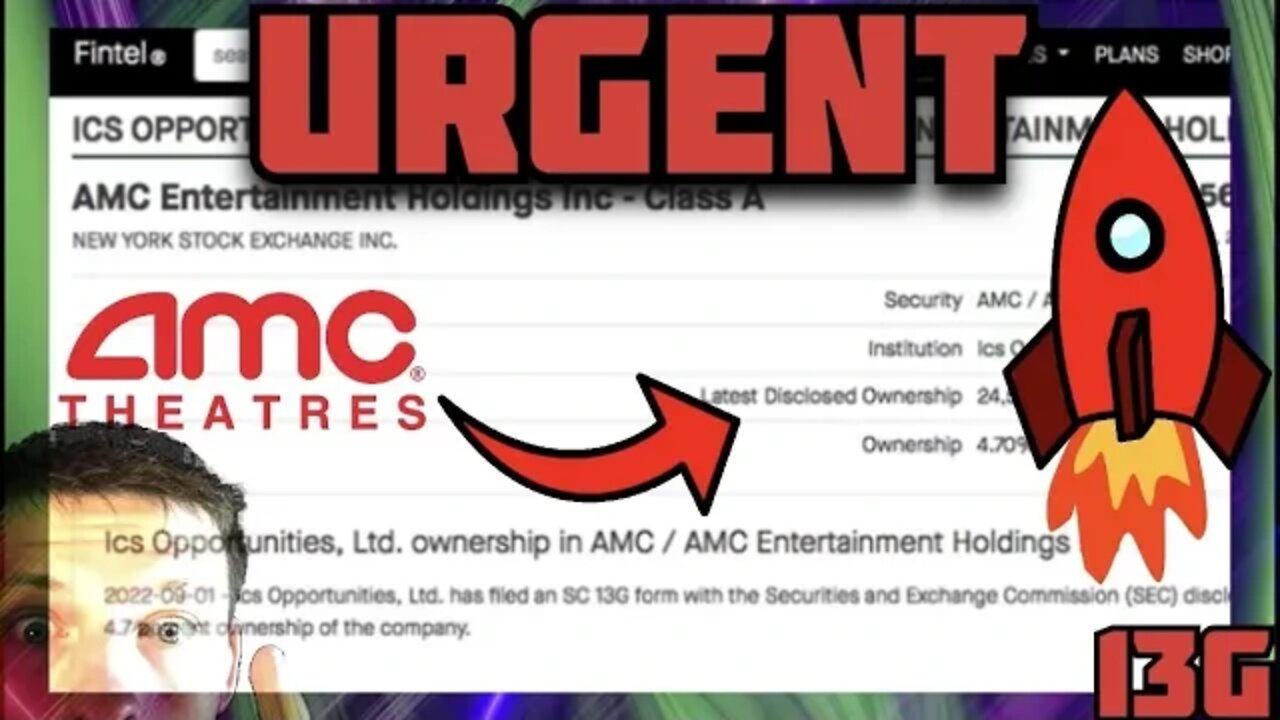 AMC STOCK BREAKING NEWS 24M OWNERSHIP | $APE 13G