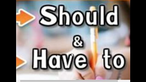 The difference between should and have to