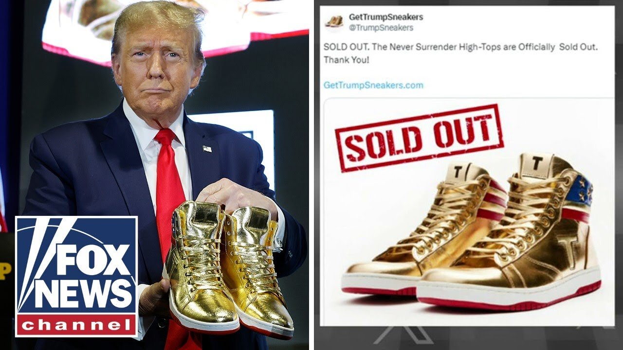 GOLDEN TICKET': Trump's official sneaker sells out hours after release