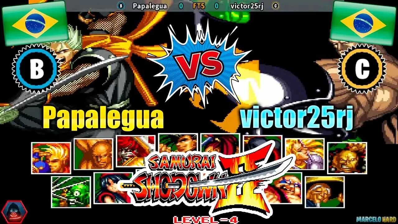 Samurai Shodown II (Papalegua Vs. victor25rj) [Brazil Vs. Brazil]