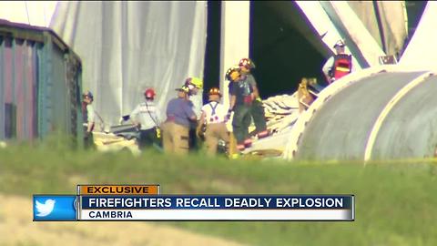 Volunteer firefighters recall deadly corn mill explosion