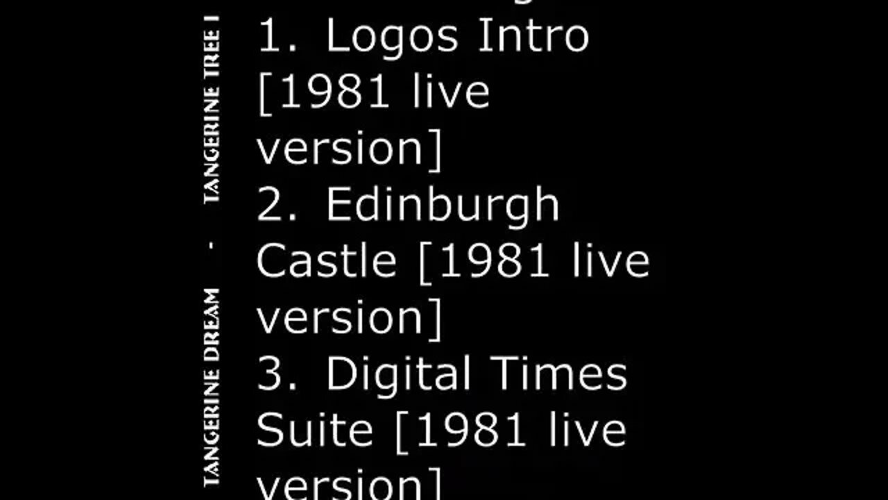 Tangerine Tree Volume 89: London 1981 Tangerine Dream FLAC