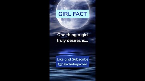 Girl Psychology Fact