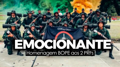 BOPE FAZ HOMENAGEM EMOCINANTE AOS GUERREIROS DA PRF MORTOS EM FORTALEZA