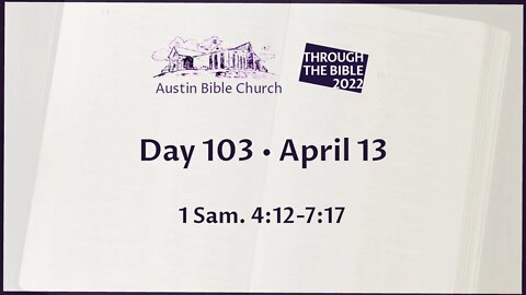 Through the Bible 2022 (Day 103)