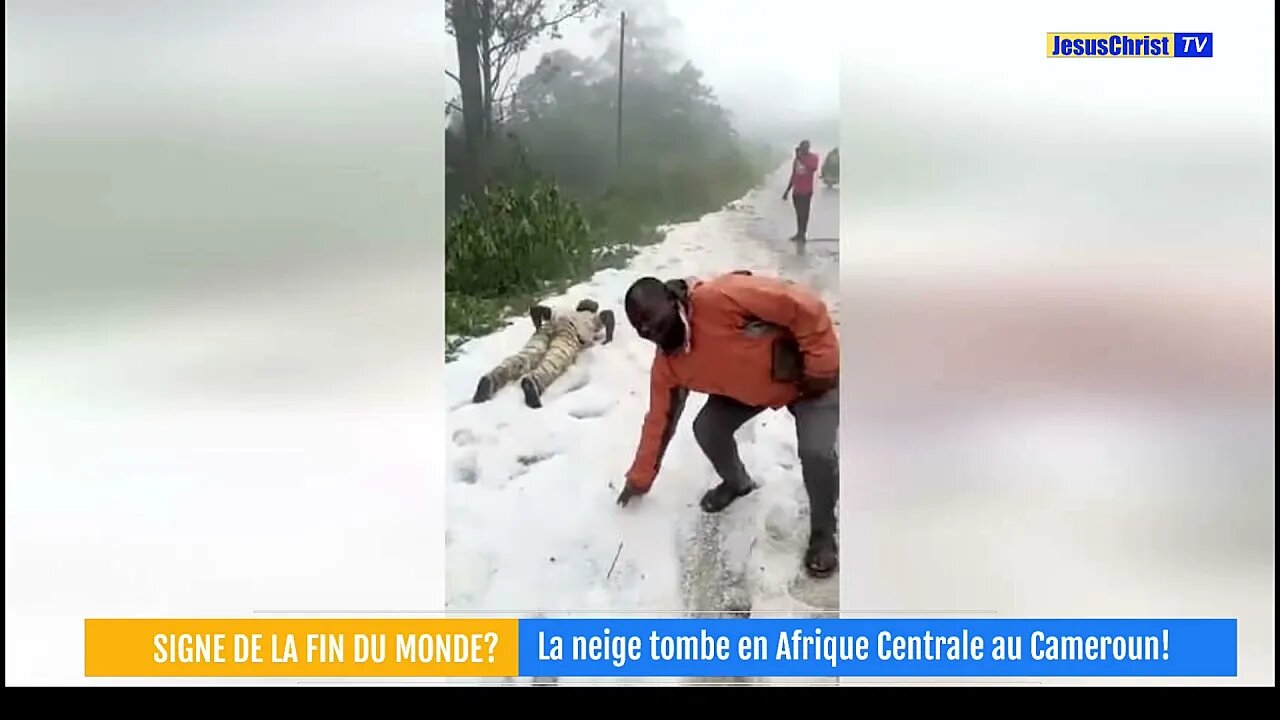 INCROYABLE MAIS VRAI! LA NEIGE TOMBE AU CAMEROUN! SIGNE DE LA FIN DU MONDE!