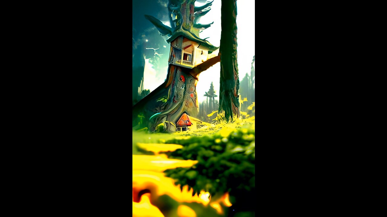 Did you see any elves?#Art #digitalart #animation #treehouse #magic