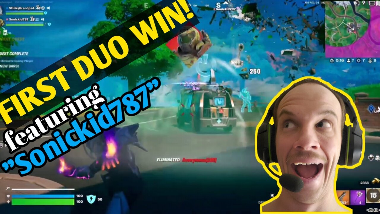 Fortnite FIRST DUO's WIN of the NEW SEASON! | FORTNITE LAST SECOND WIN!