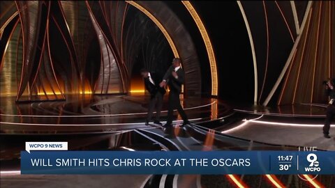Will Smith hits Chris Rock at the Oscars