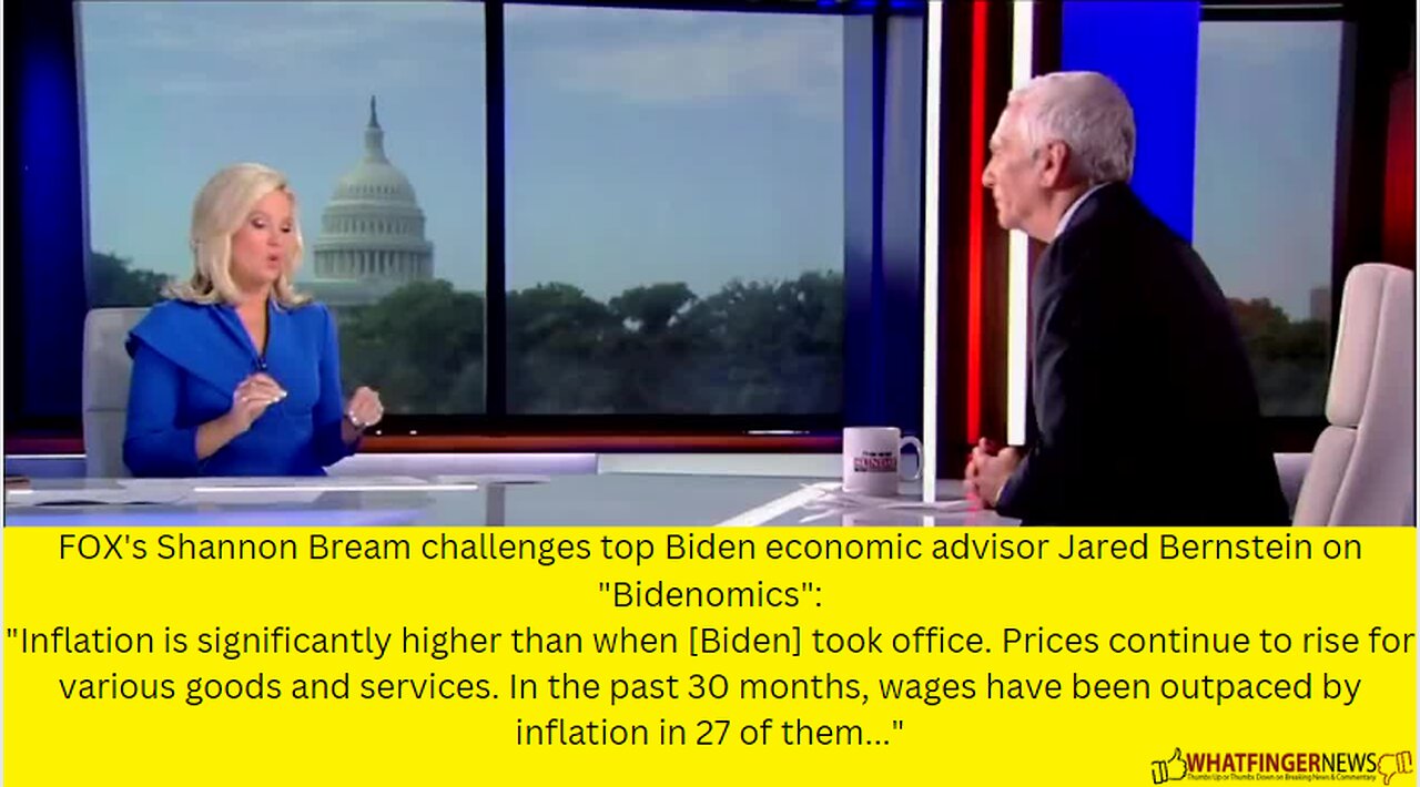 FOX's Shannon Bream challenges top Biden economic advisor Jared Bernstein on "Bidenomics":