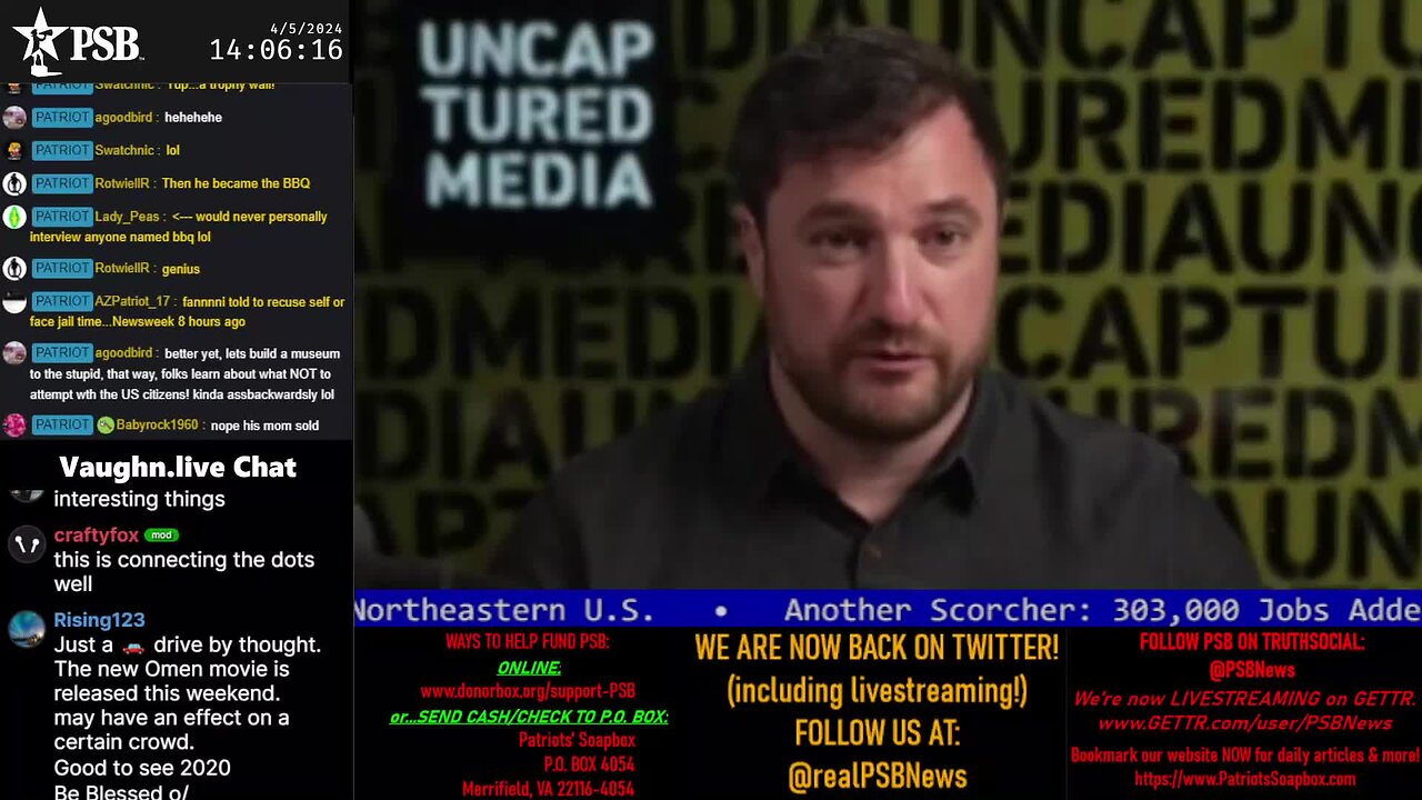 2024-04-05 14:00 EDT - Frame of Freedom: with BabyRock & 2020Liberty