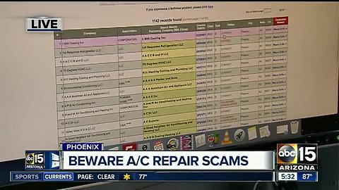 9 tips to avoid scams by A/C repair companies