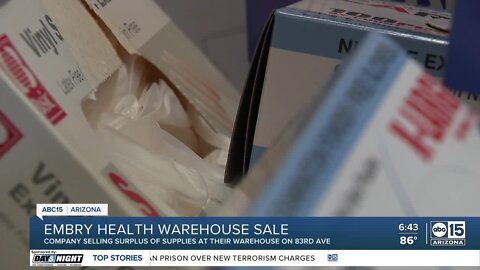 Embry Health holding massive warehouse supply sale