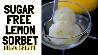 Sugar Free Ninja Creami Lemon Sorbet Recipe | Low Carb | Keto