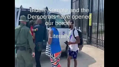 Literally an OPEN BORDER, thx to Biden, Kamala and the Democrats.