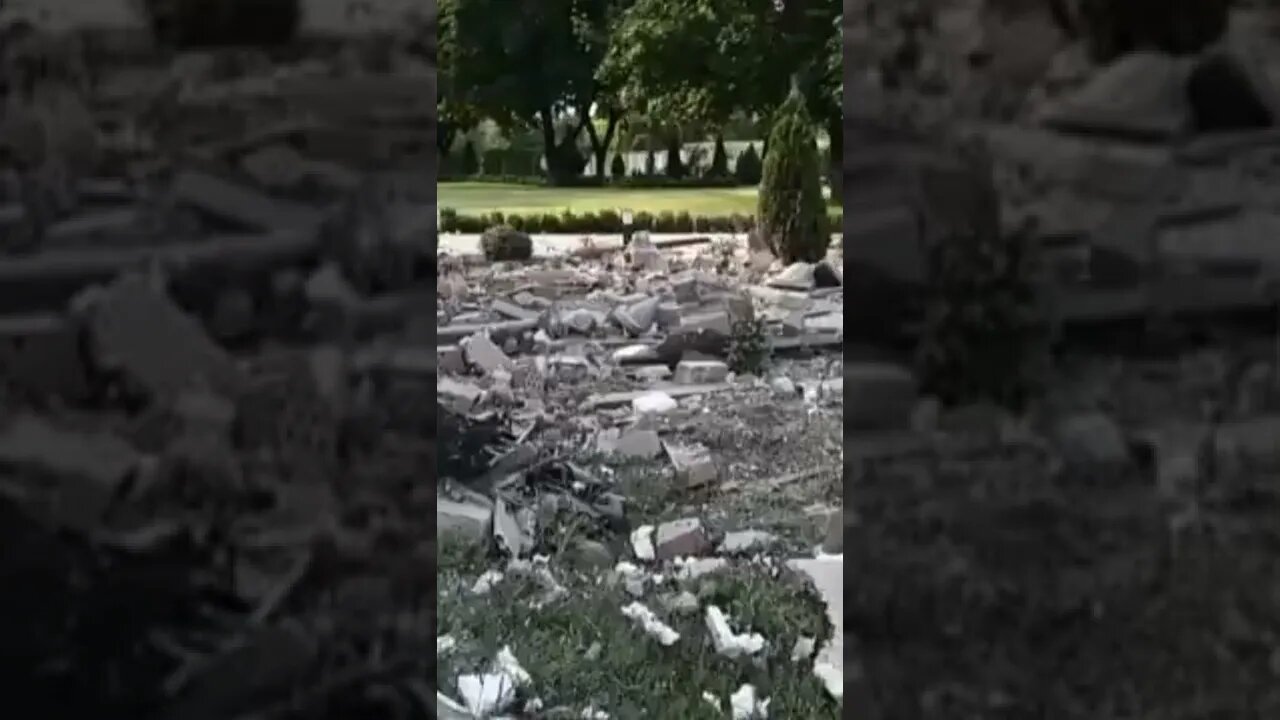 Aftermath of missile strikes in east Ukraine's Kramatorsk and on Sloviansk market