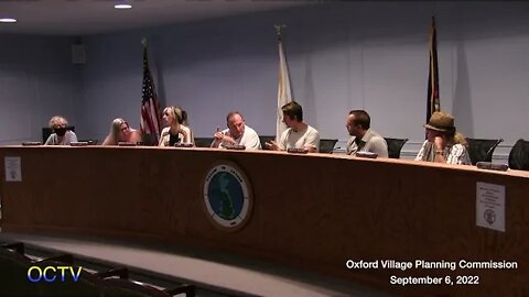 Oxford Village Planning Commission 9/6/22