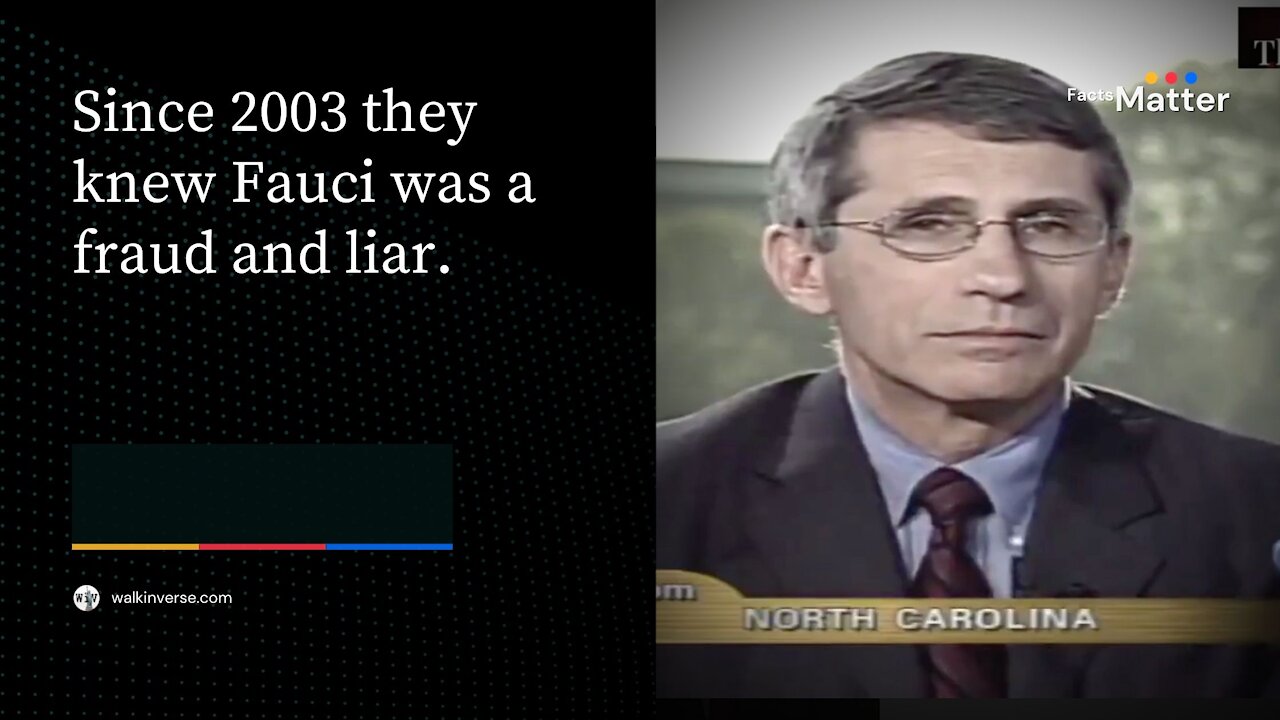 In 2003 Fauci Asked to Resign