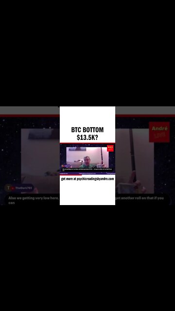 BTC bottom $13.5k?
