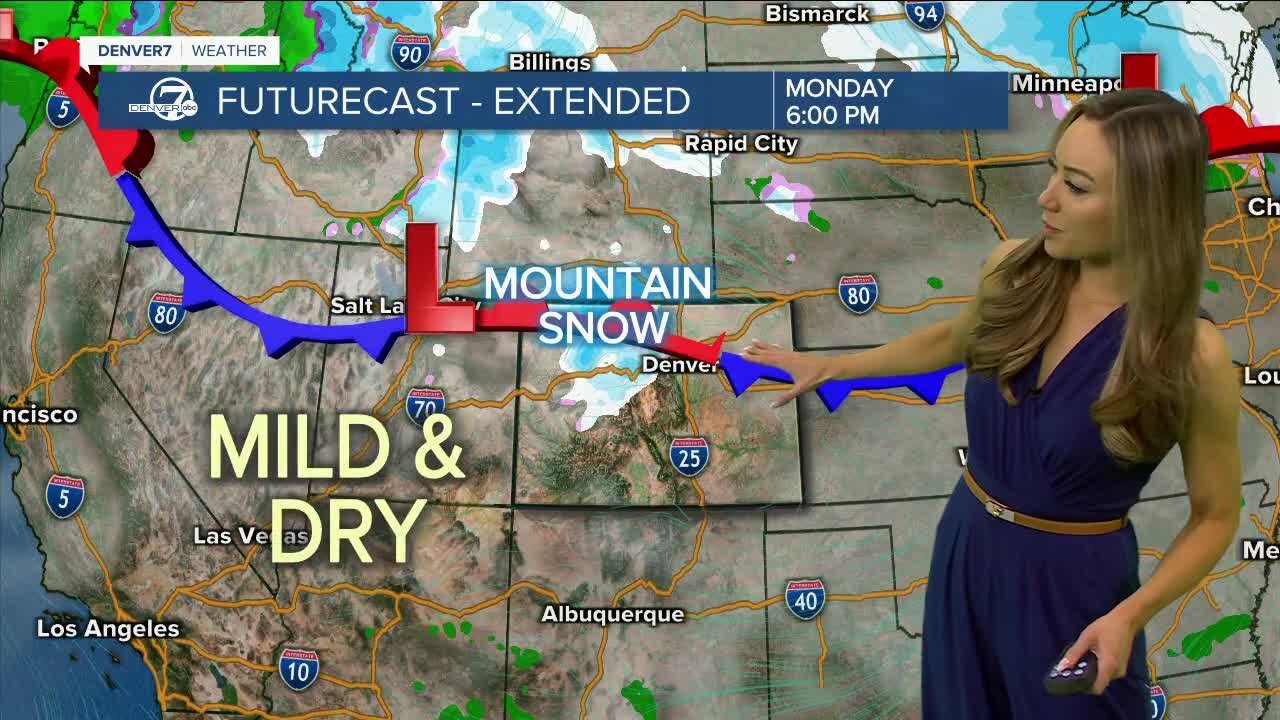 Mild weekend in Denver with mountain snow Sunday: What to expect