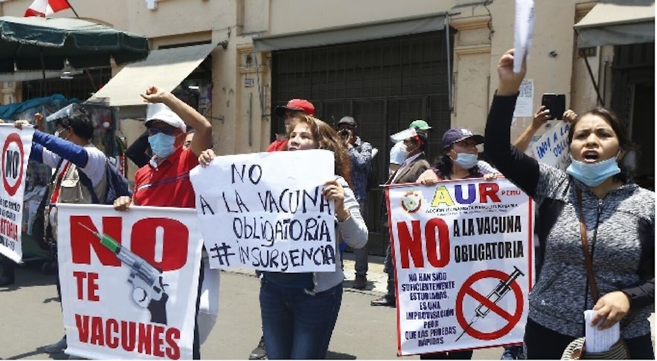 En Perú se inició la persecución a los "no vacunados".