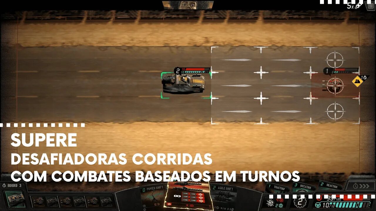 Death Roads: Tournament - Supere Desafiadoras Corridas com Intensos Combates Baseados em Turnos