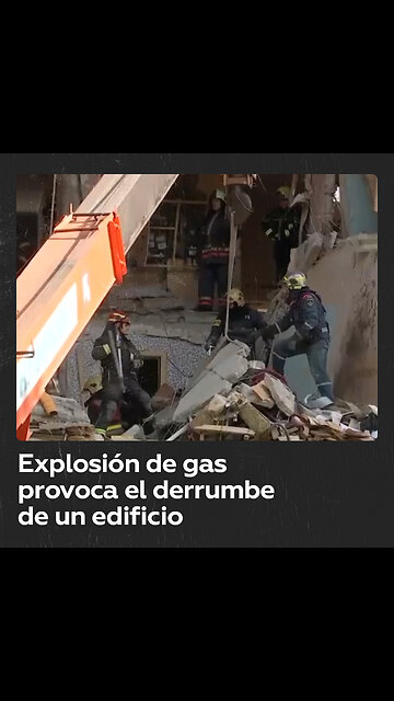 Explosión de gas provoca el derrumbe parcial de un edificio residencial