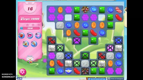Candy Crush Level 2084 Audio Talkthrough, 1 Star 0 Boosters