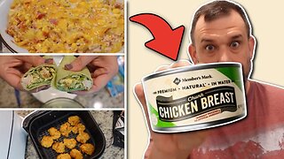 What to make with CANNED CHICKEN! 4 NEW easy & delicious recipes!