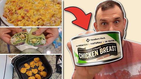What to make with CANNED CHICKEN! 4 NEW easy & delicious recipes!