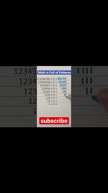 math multiplication pattern trick