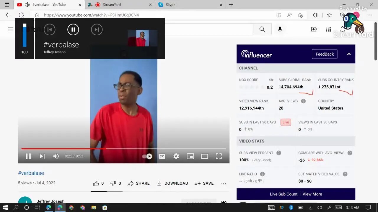 Jeffrey Joseph's channel and videos
