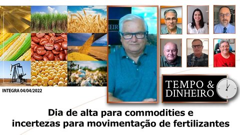 Dia de alta para commodities e incertezas para movimentação de fertilizantes