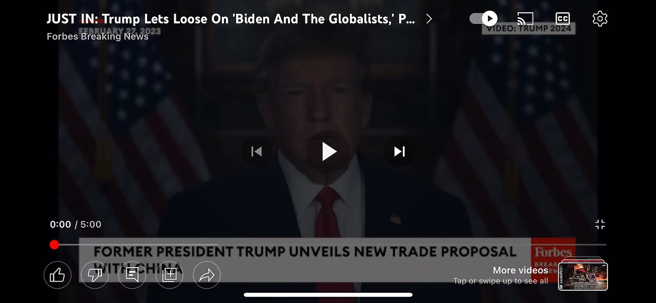 Trump news, released last night, February 26th