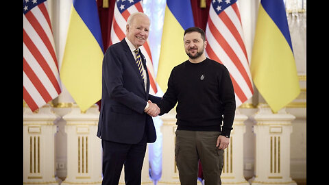 Watch The Moment Biden Is Greeted By Zelenskyy In Kyiv