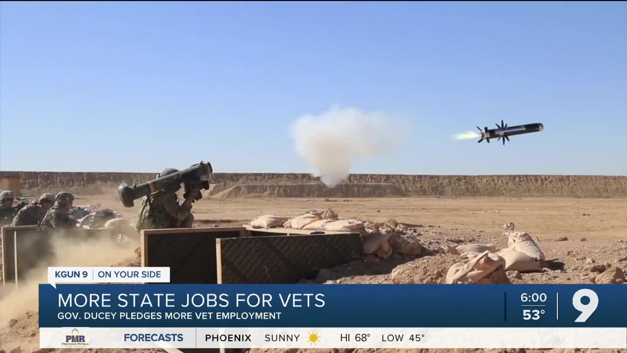 Governor wants more vets as state workers