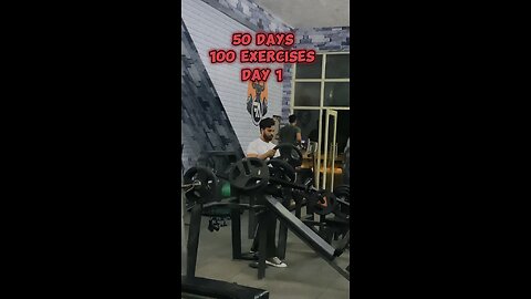 Day 01/50✅ #ﬁtness #gymmotivation #gym #day1 #gymrat #gymaddict #jaishreeram #50dayschallenge