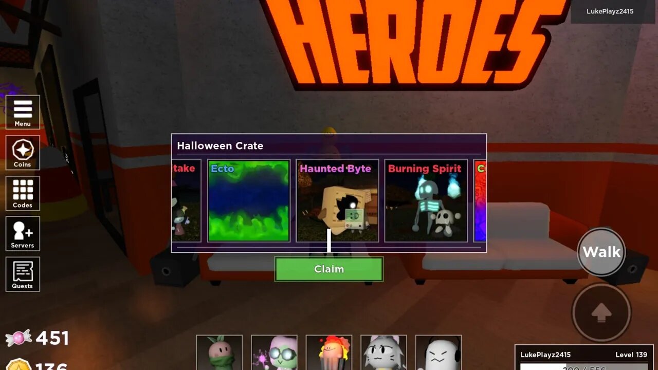 ROBLOX Tower Heroes - I got Haunted Byte and Burning Spirit!