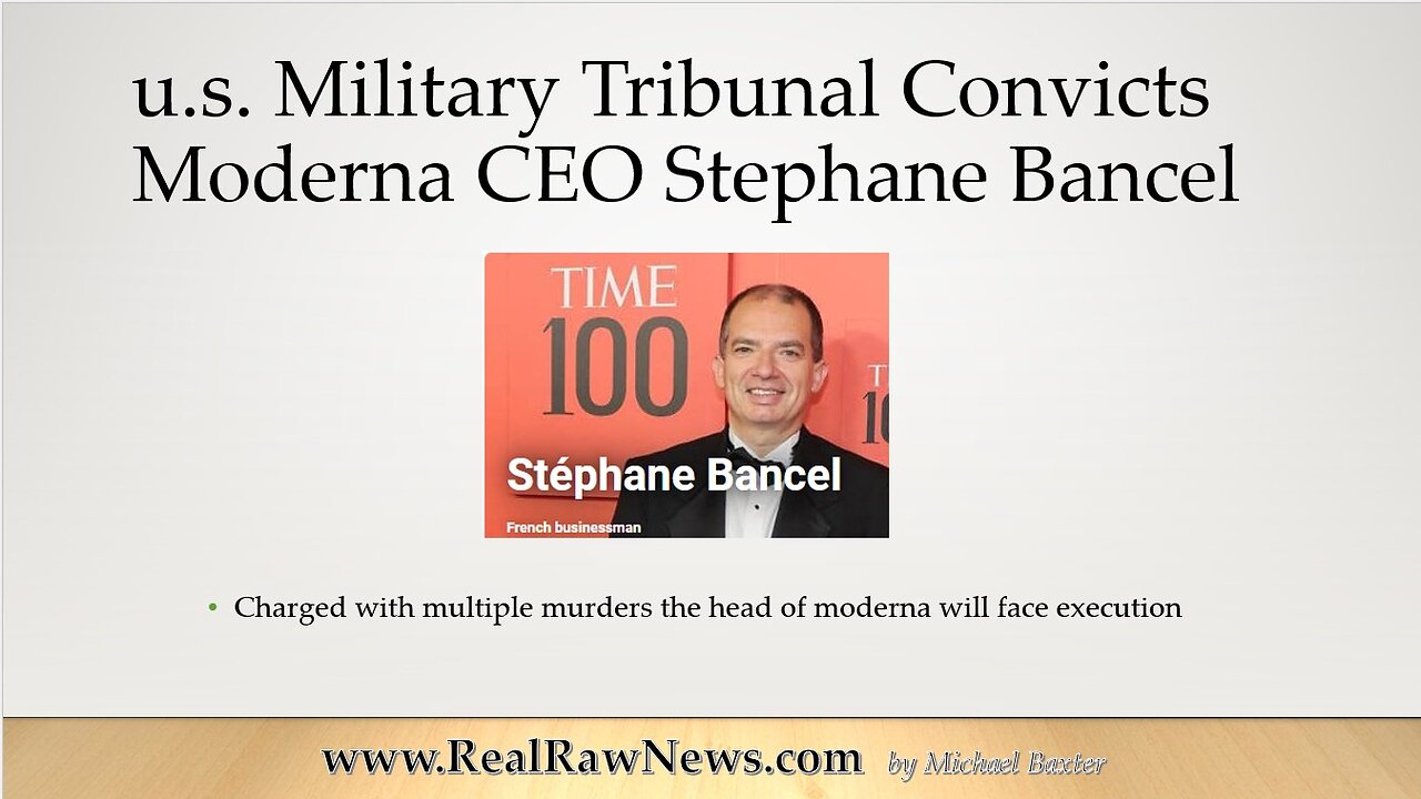 u.s. Military Tribunal Convicts Moderna CEO Stephane Bancel