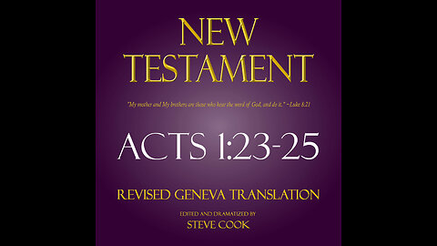Acts 1:23-25
