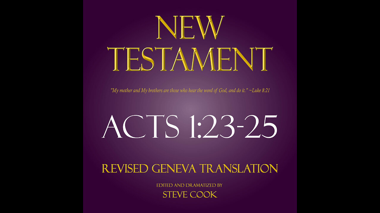 Acts 1:23-25