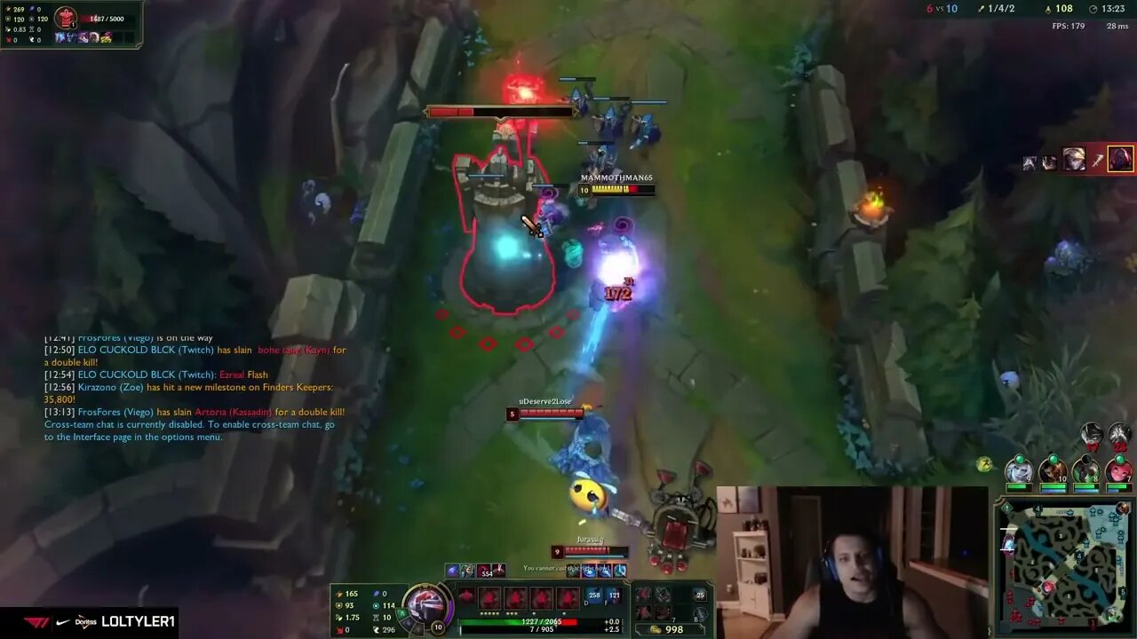 Tyler1 INSTANT KARMA for trying to in all chat