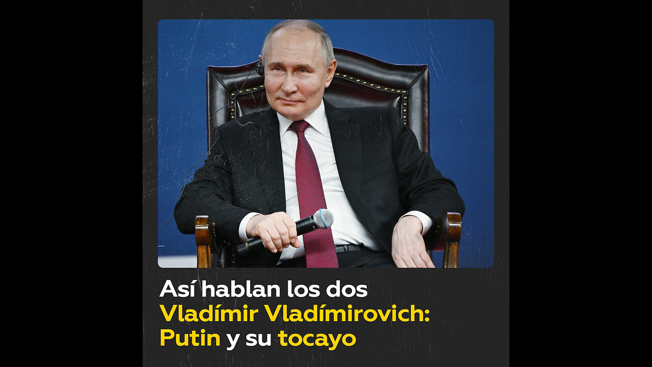 Putin conoce a su tocayo en una universidad china