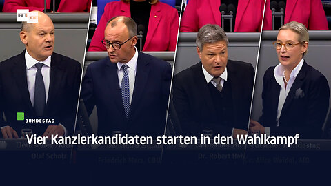 Vier Kanzlerkandidaten starten in den Wahlkampf