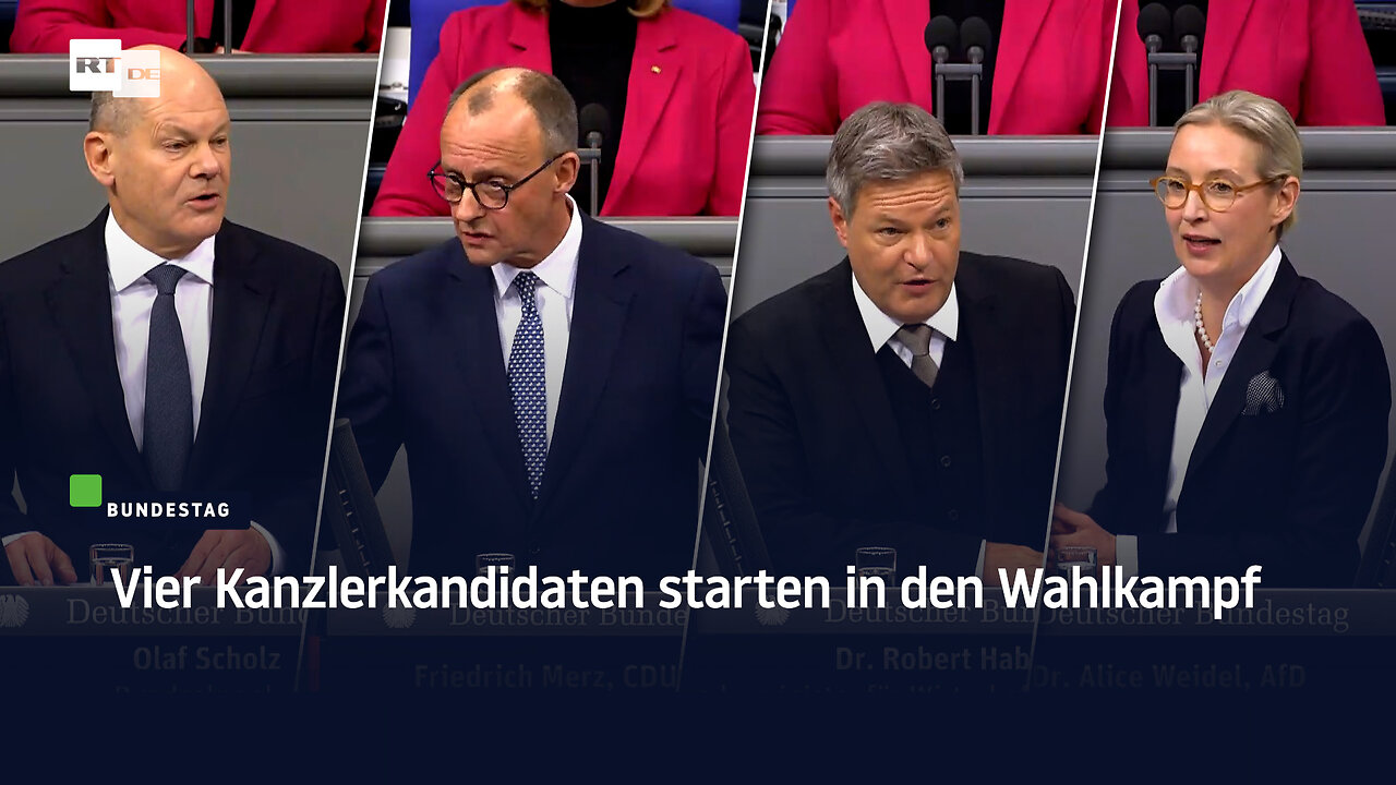 Vier Kanzlerkandidaten starten in den Wahlkampf