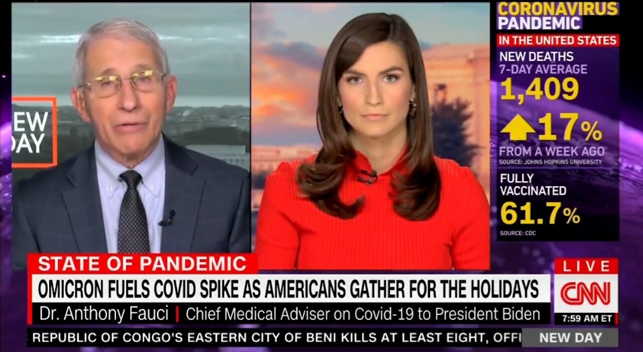 Fauci: Stay Away From New Years Parties Even If You're Vaxxed