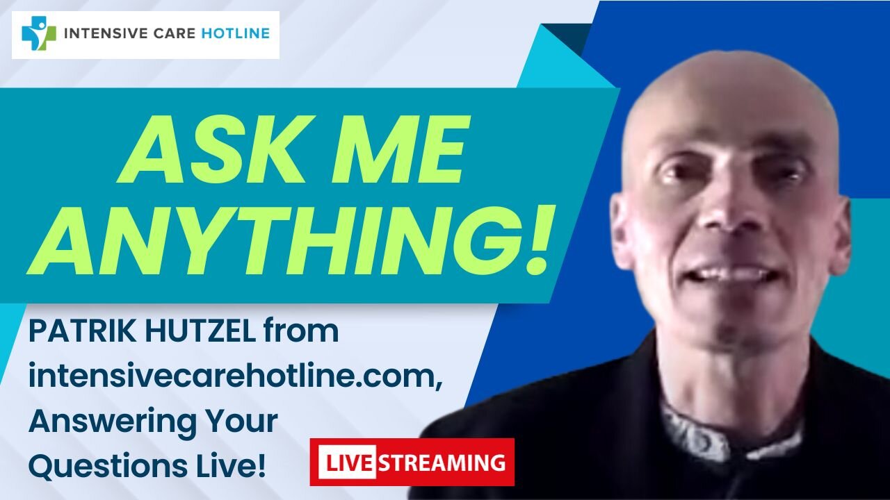 Ask me Anything! Patrik Hutzel from intensivecarehotline.com, Answering Your Questions Live!