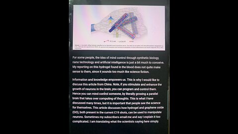 Mind Control through Hydrogel & Graphene Oxide