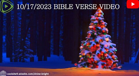 10/17/2023 BIBLE VERSE VIDEO (NEW: Christmas Edition)